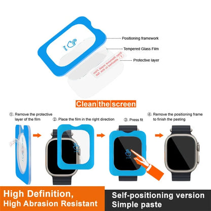 IMAK For Xiaomi Redmi Watch 4 Screen Protector Easy Installation Watch Explosion-Proof Tempered Glass Film