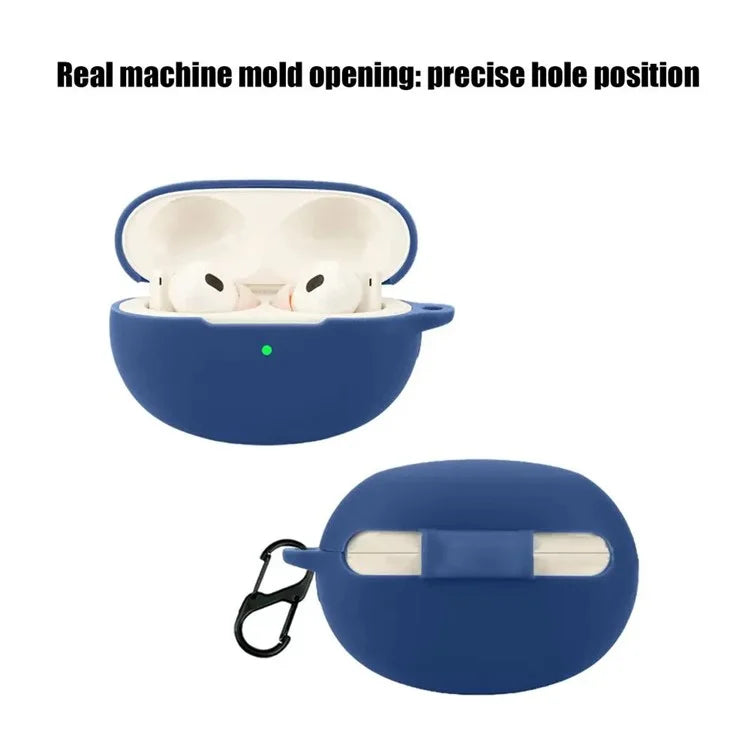Dust Cover for Realme Buds Air 6 Pro Bluetooth Earphones Silicone Case with Anti-Lost Buckle