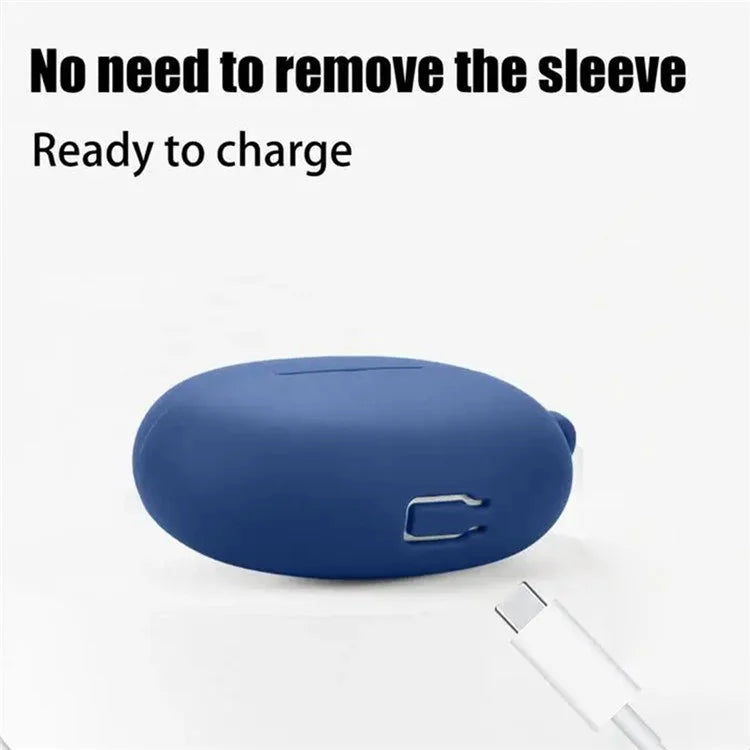 Dust Cover for Realme Buds Air 6 Pro Bluetooth Earphones Silicone Case with Anti-Lost Buckle