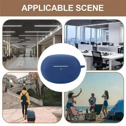 Dust Cover for Realme Buds Air 6 Pro Bluetooth Earphones Silicone Case with Anti-Lost Buckle