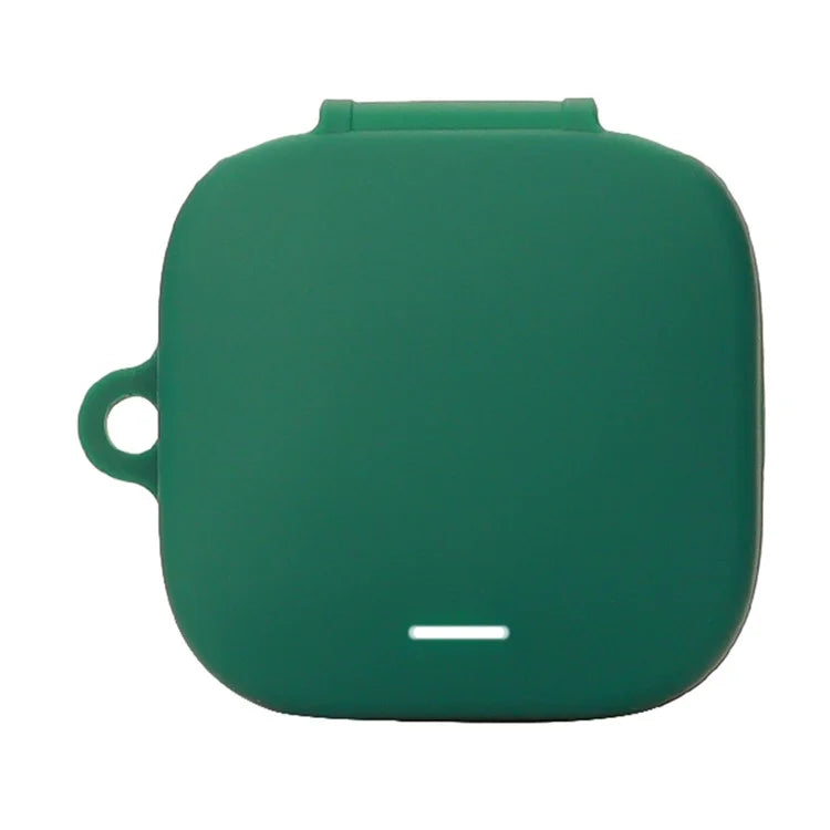 For Xiaomi Redmi Buds 6 Active Silicone Cover Bluetooth Earphone Sleeve with Anti-Lost Buckleish Green