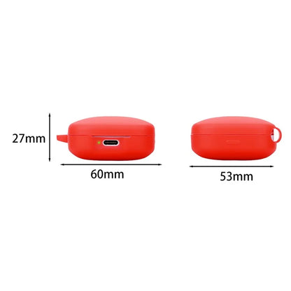 For Xiaomi Redmi Buds 6 Active Silicone Cover Bluetooth Earphone Sleeve with Anti-Lost Buckle
