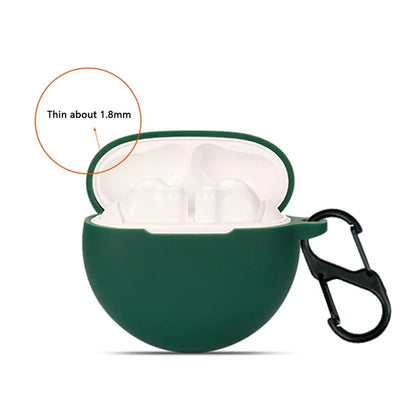 Silicone Cover for Oppo Enco Air3i Bluetooth Earphone Sleeve with Anti-Lost Buckle