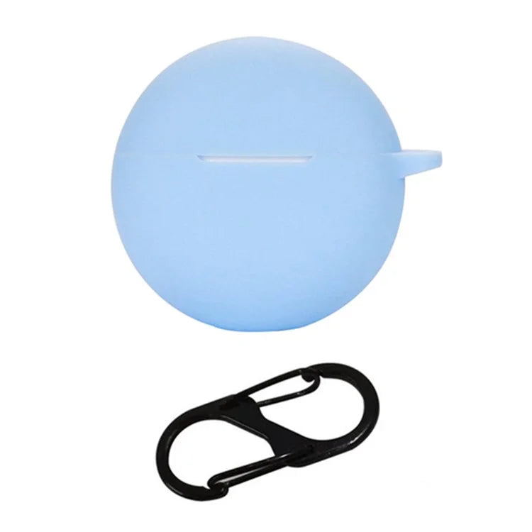 Silicone Cover for Oppo Enco Air3i Bluetooth Earphone Sleeve with Anti-Lost Buckle