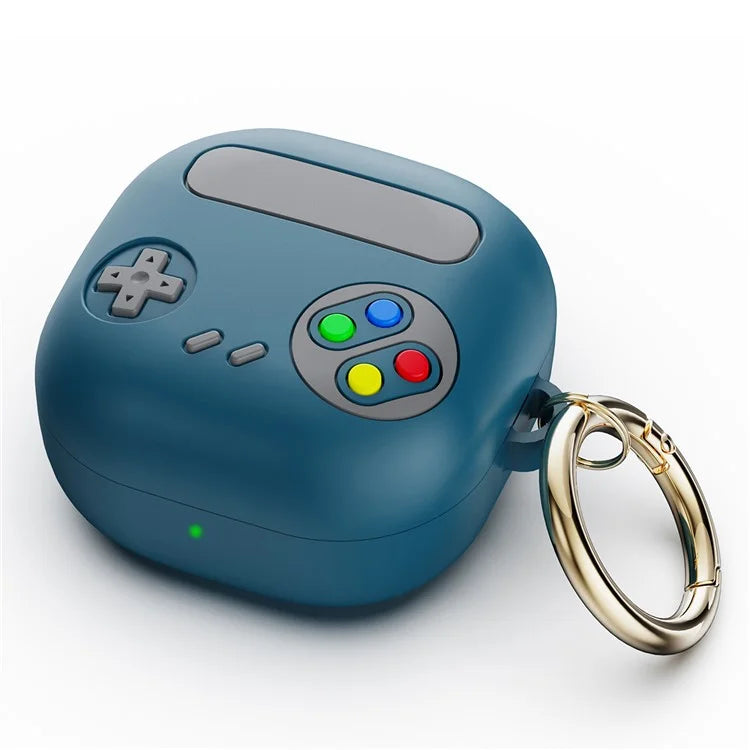 For Samsung Galaxy Buds Live / Buds Pro / Buds Pro 2 Silicone Case Retro Game Console Design Headset Coverish Green