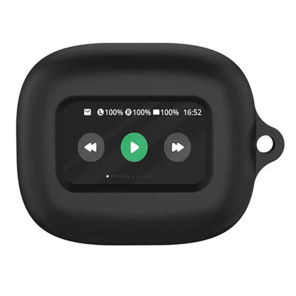 For JBL Live Beam 3 Silicone Cover Bluetooth Earphone Protective Sleeve with Anti-Lost Buckle