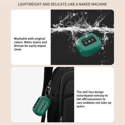 For JBL Live Beam 3 Silicone Cover Bluetooth Earphone Protective Sleeve with Anti-Lost Buckle