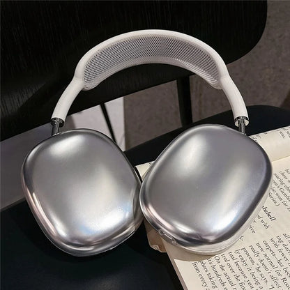 For AirPods Max 1 Pair Electroplating TPU Earmuff Shell Headphone Protective Cover