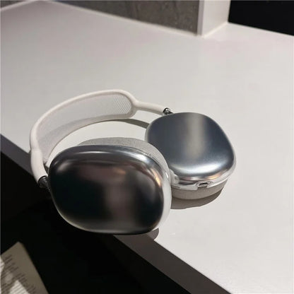 For AirPods Max 1 Pair Electroplating TPU Earmuff Shell Headphone Protective Cover