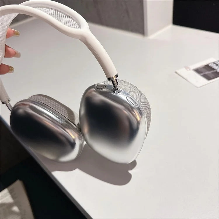 For AirPods Max 1 Pair Electroplating TPU Earmuff Shell Headphone Protective Cover