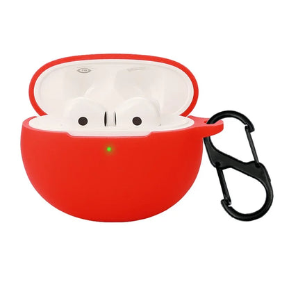 For Oppo Enco R3 Silicone Case Anti-Scratch Wireless Headset Cover with Hanging Buckleish Green