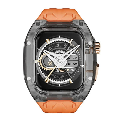 For Apple Watch Series 9 8 7 41mm / Series 6 5 4 SE 40mm TPU Watch Band with PC Case