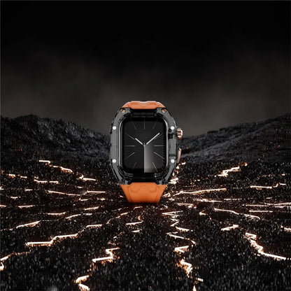 For Apple Watch Series 9 8 7 41mm / Series 6 5 4 SE 40mm TPU Watch Band with PC Case