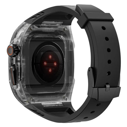 For Apple Watch Series 9 8 7 41mm / Series 6 5 4 SE 40mm TPU Watch Band with PC Case