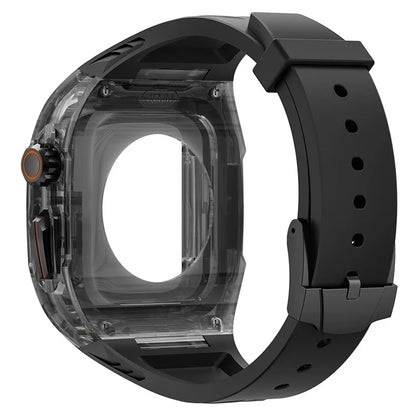 For Apple Watch Series 9 8 7 41mm / Series 6 5 4 SE 40mm TPU Watch Band with PC Case