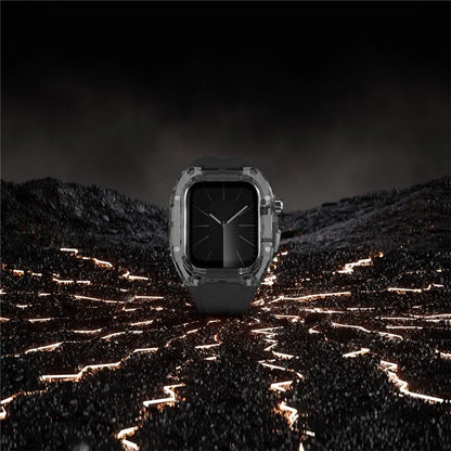 For Apple Watch Series 9 8 7 41mm / Series 6 5 4 SE 40mm TPU Watch Band with PC Case