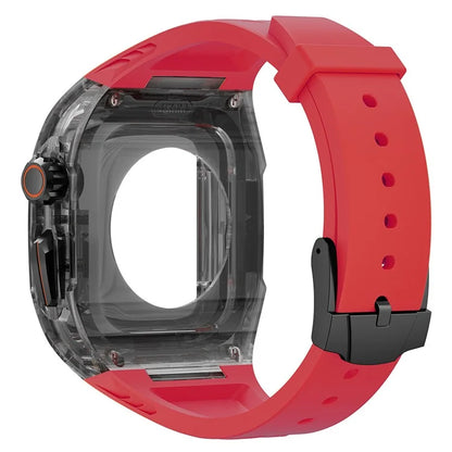 For Apple Watch Series 9 8 7 41mm / Series 6 5 4 SE 40mm TPU Watch Band with PC Case