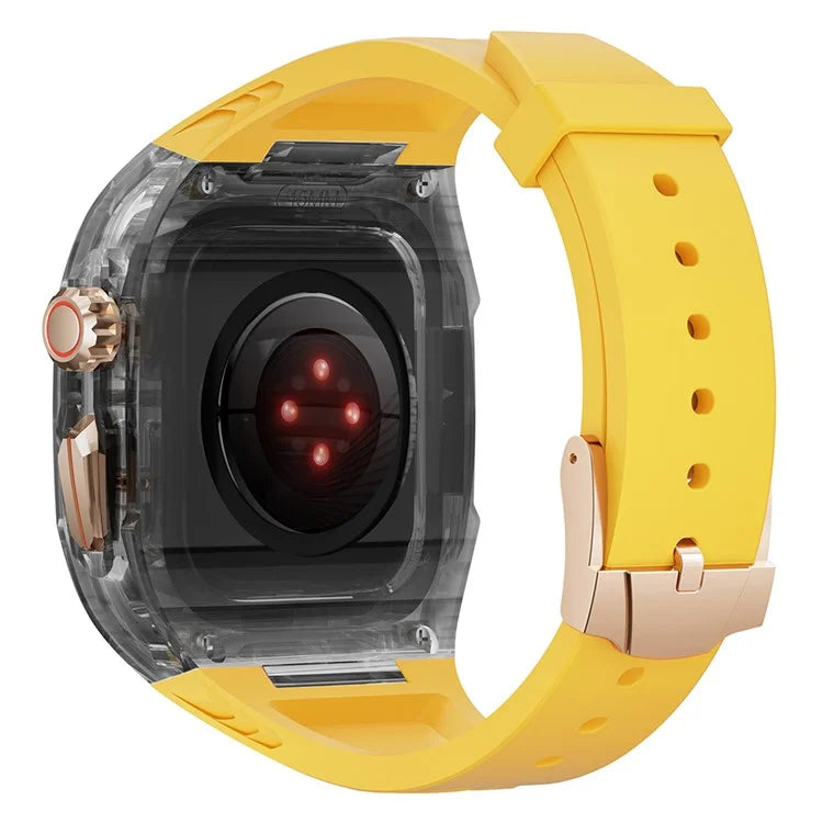 For Apple Watch Series 9 8 7 41mm / Series 6 5 4 SE 40mm TPU Watch Band with PC Case