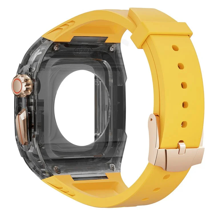 For Apple Watch Series 9 8 7 41mm / Series 6 5 4 SE 40mm TPU Watch Band with PC Case