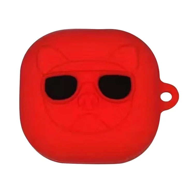 For Samsung Galaxy Buds2 Silicone Case Cartoon Bluetooth Earphone Dust-Proof Cover
