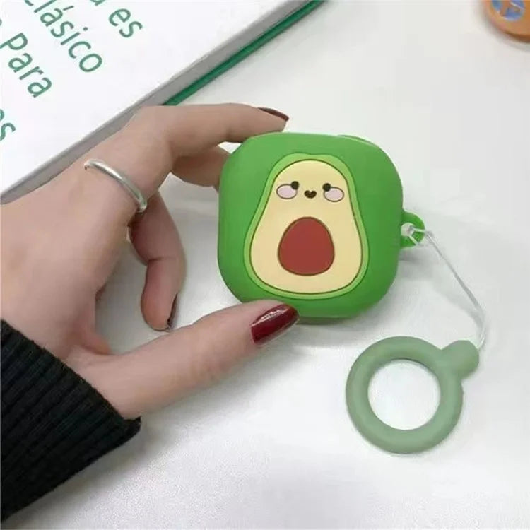 For Samsung Galaxy Buds2 Bluetooth Earphone Cartoon Silicone Case Lovely Anti-Drop Cover