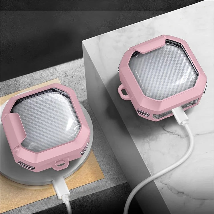 For Samsung Galaxy Buds Live / Buds2 / Buds Pro / Buds Pro 2 / Buds FE Earphone Case PC+TPU Cover with Stand