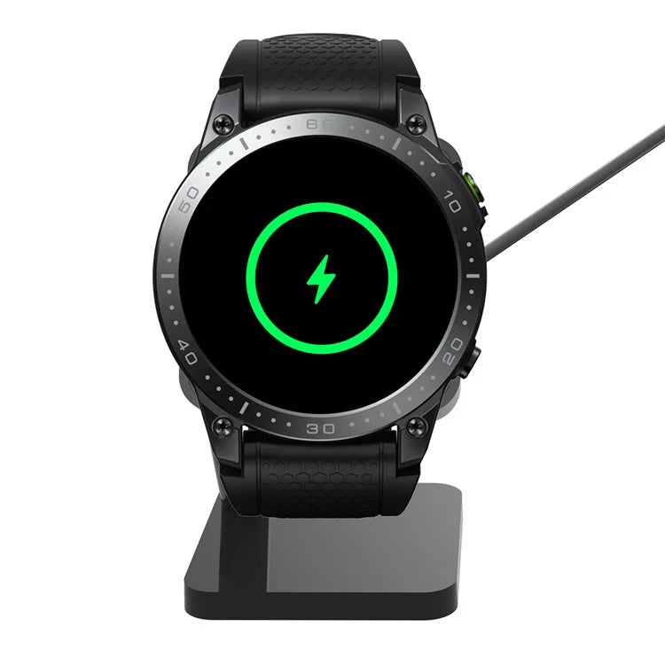 For Zeblaze Ares 3 Pro / GTR 3 Pro Charging Stand Smartwatch Charger Display Holder with 1m Cable
