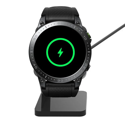 For Zeblaze Ares 3 Pro / GTR 3 Pro Charging Stand Smartwatch Charger Display Holder with 1m Cable