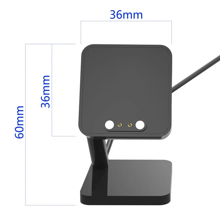 For Zeblaze Ares 3 Pro / GTR 3 Pro Charging Stand Smartwatch Charger Display Holder with 1m Cable