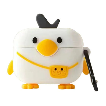 For Edifier X5 Pro Cartoon Silicone Case Bluetooth Earphone Cover with Carabiner