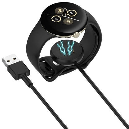 For Fitbit Ace LTE / Google Pixel Watch 3 / Pixel Watch 2 USB Cable Charging Dock Magnetic Watch Charger