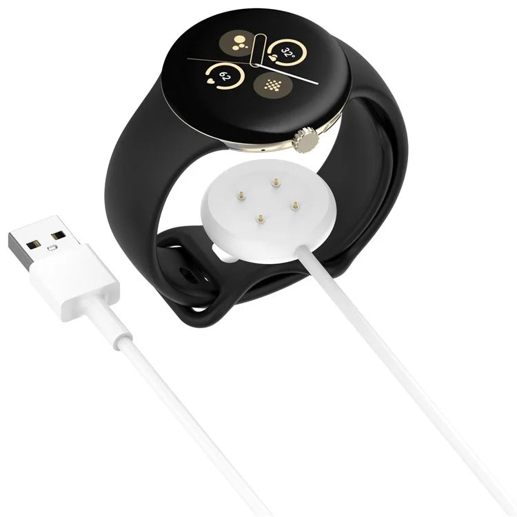For Fitbit Ace LTE / Google Pixel Watch 3 / Pixel Watch 2 USB Cable Charging Dock Magnetic Watch Charger