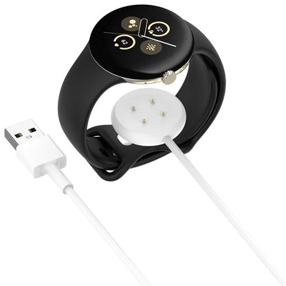 For Fitbit Ace LTE / Google Pixel Watch 3 / Pixel Watch 2 USB Cable Charging Dock Magnetic Watch Charger