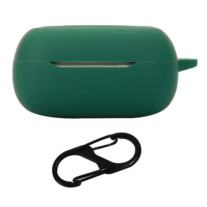 For JBL Live Beam 3 Silicone Case Bluetooth Earphone Protective Cover with Hanging Buckle