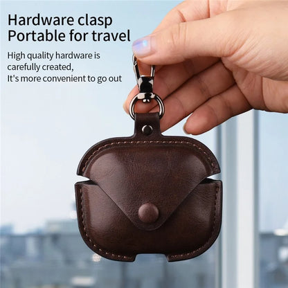 For Xiaomi Redmi Buds 5 Earphone Case PU Leather+PC Bluetooth Earbud Protective Cover