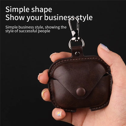 For Xiaomi Redmi Buds 5 Earphone Case PU Leather+PC Bluetooth Earbud Protective Cover