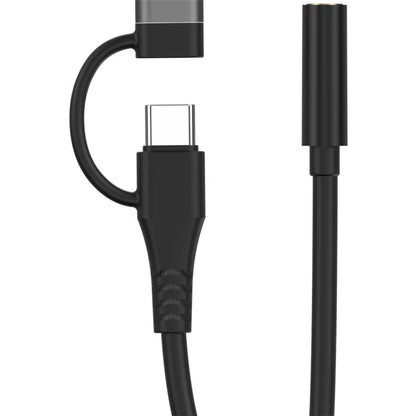 Type-C / 8-Pin Male to 3.5mm Female 2-in-1  Audio Cable Digital Chip Headphone Connection Adapter Cable