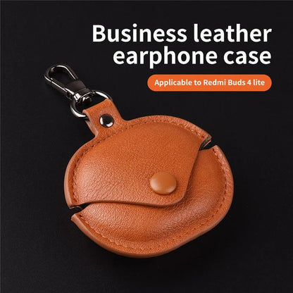 For Xiaomi Redmi Buds 4 Lite Earphone Case PU Leather+PC Bluetooth Earbud Protective Cover