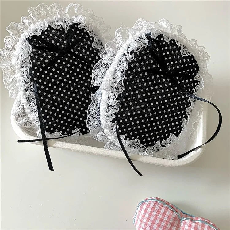 1Pair For AirPods Max Protective Case Fabric+TPU Headset Sleeve Bowknot Design