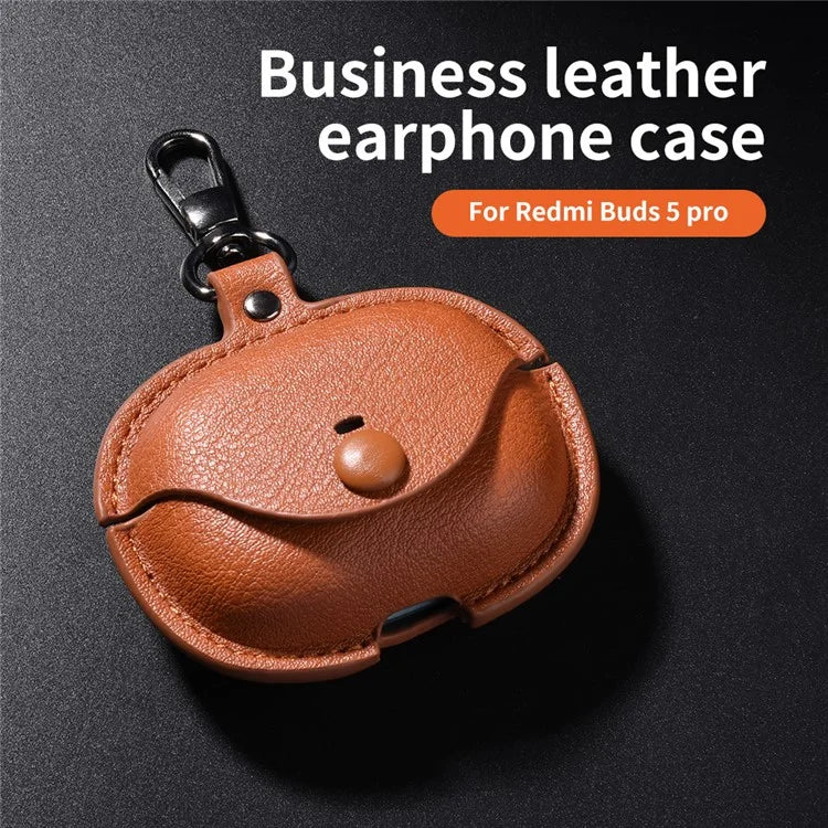 For Xiaomi Redmi Buds 5 Pro Charging Case Cover PU+PC Bluetooth Headset Protector