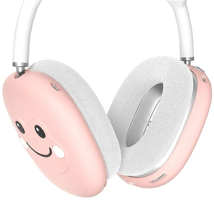 For AirPods Max Frog Design Liquid Silicone Headphone Earmuff Shell + Headbeam Cover