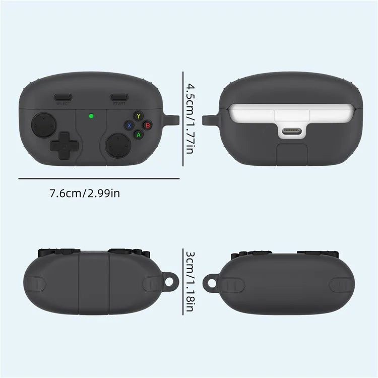 For Sony WF-1000XM5 Game Console Design Bluetooth Earphone Cover Liquid Silicone Anti-Drop Case