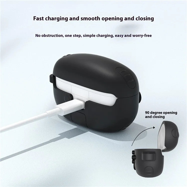 For Sony WF-1000XM5 Game Console Design Bluetooth Earphone Cover Liquid Silicone Anti-Drop Case