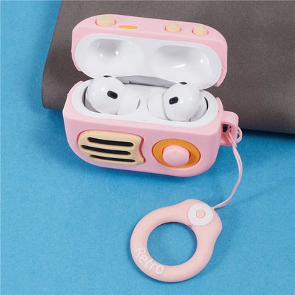 For Apple AirPods Pro Bluetooth Earphones Silicone Cover Speaker Shape Protective Case