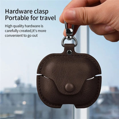 For Samsung Galaxy Buds3 Protective Case Leather+PC Earphone Cover