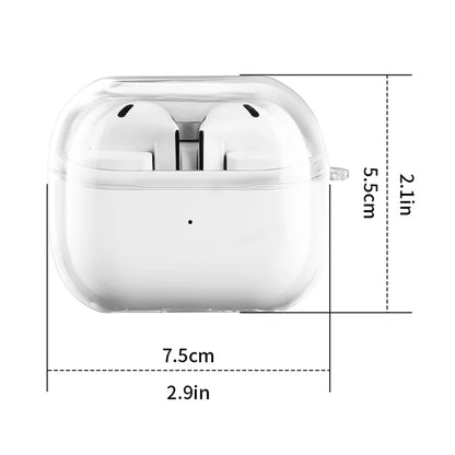 For Samsung Galaxy Buds3 Case Clear PC Bluetooth Earbuds Protective Cover