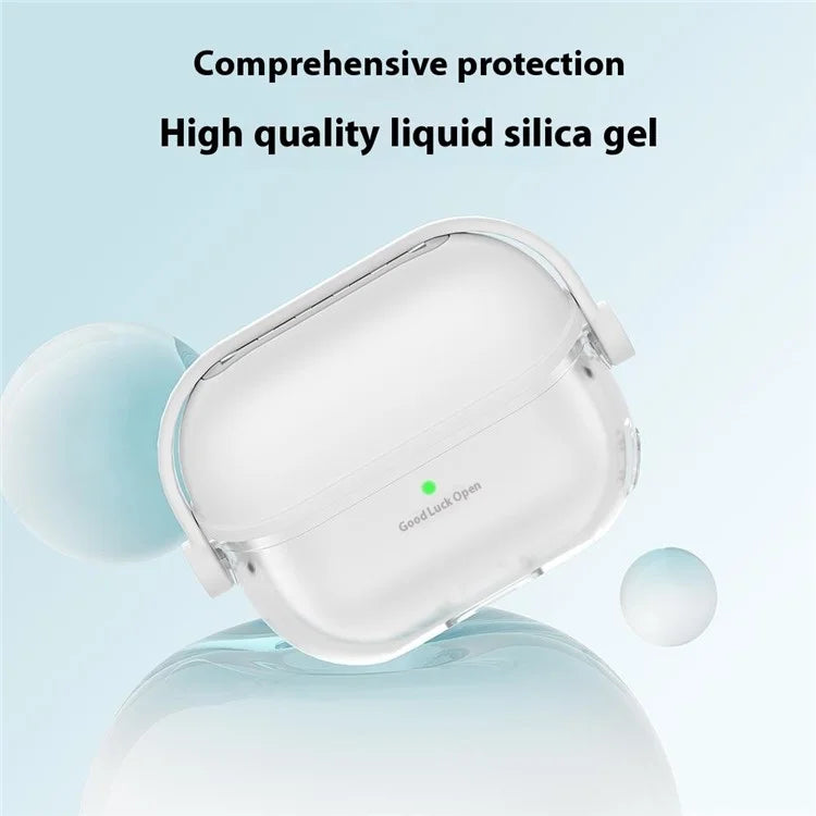 For Samsung Galaxy Buds3 / Buds3 Pro Case Liquid Silicone Earbud Cover with Rotatable Bracket