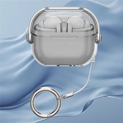 For Samsung Galaxy Buds3 / Buds3 Pro Case Kickstand TPU+PC Earbud Cover with Ring Strap