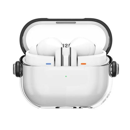 For Samsung Galaxy Buds3 / Buds3 Pro Case Kickstand TPU+PC Earbud Cover with Ring Strap