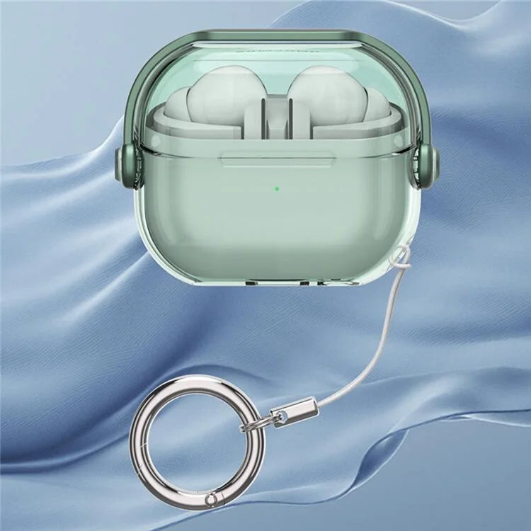 For Samsung Galaxy Buds3 / Buds3 Pro Case Kickstand TPU+PC Earbud Cover with Ring Strap